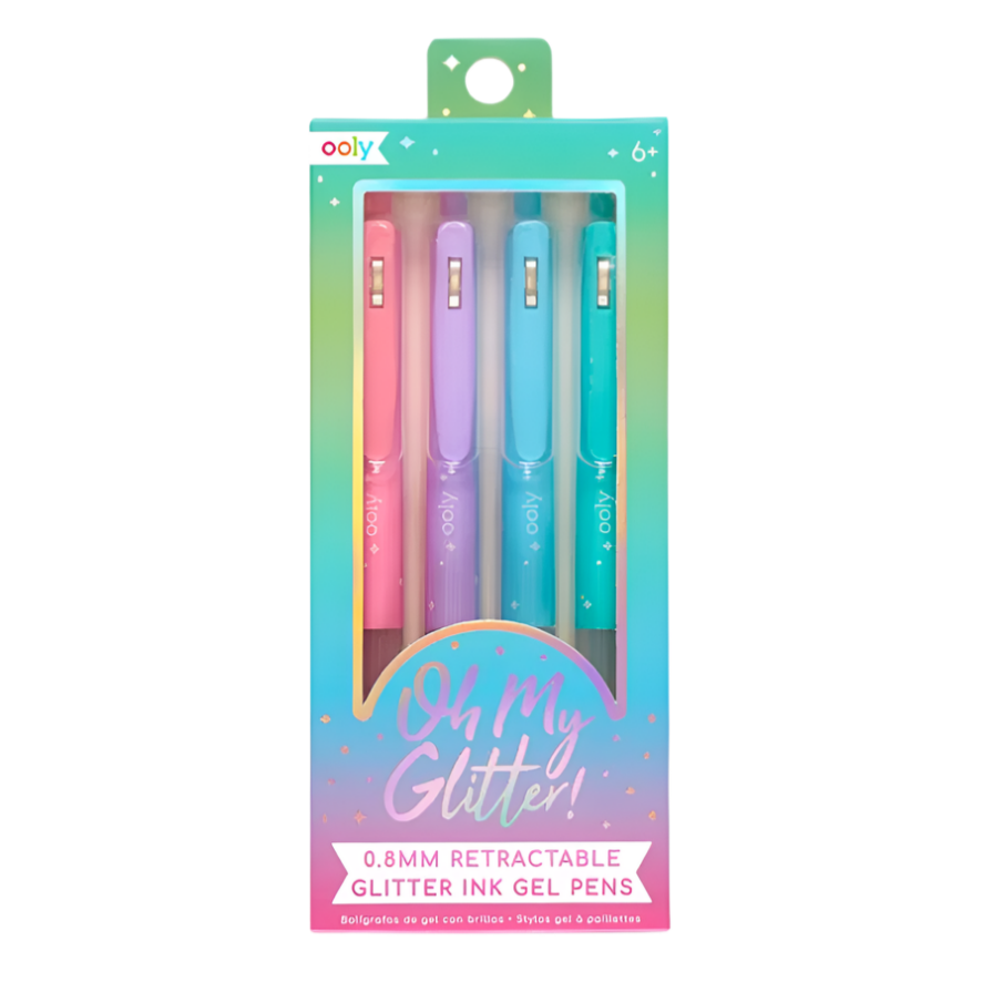 Oh My Glitter! Retractable Gel Pens (set of 4)