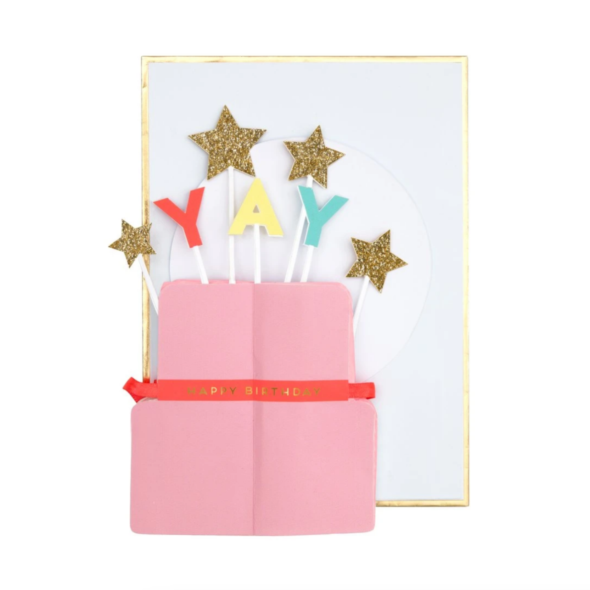 Yay! Cake Stand-Up Card -birthday