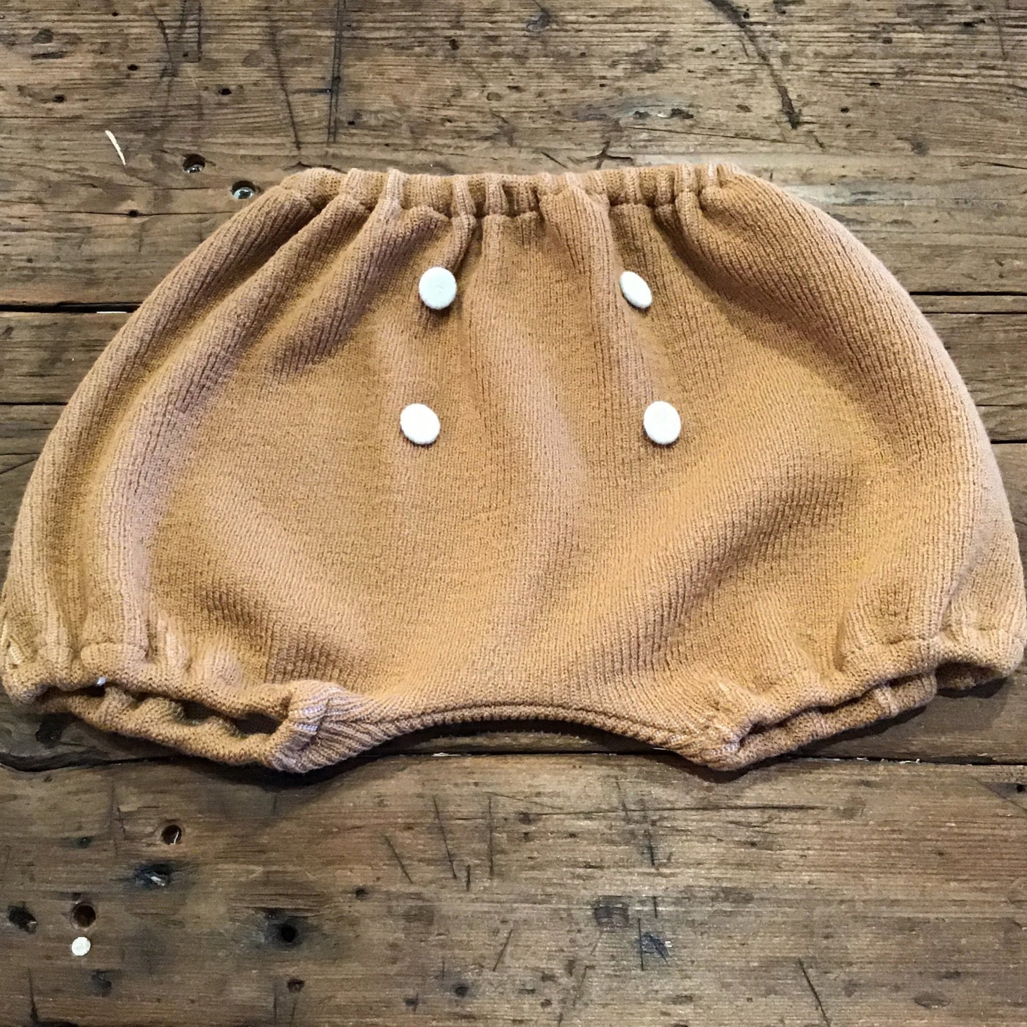 brown knit bloomers