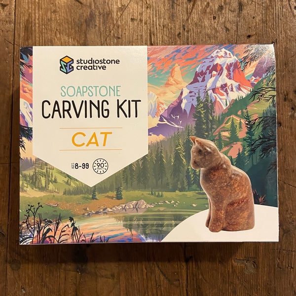 Soapstone Carving Kit -Cat 8yrs+