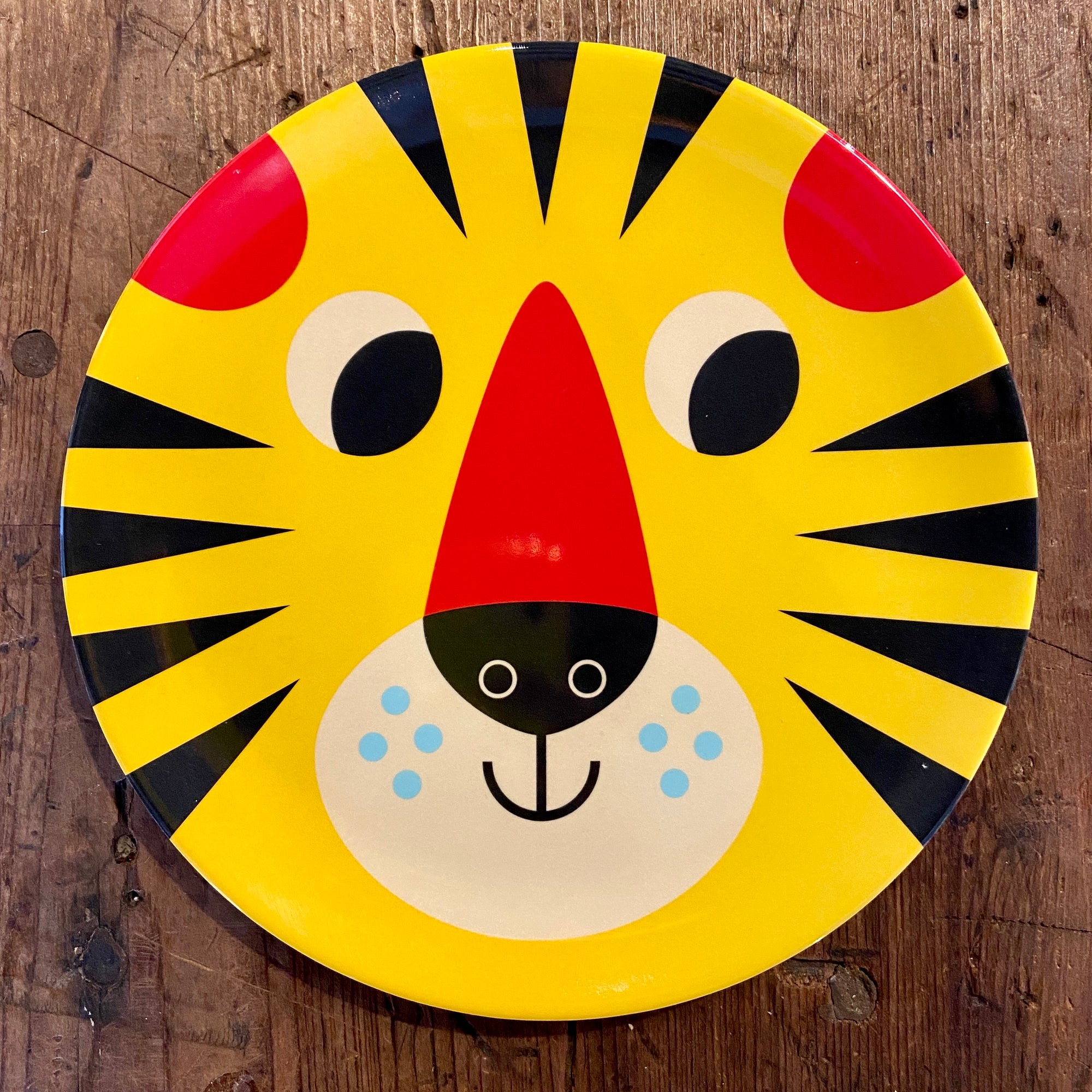 Tiger Face Melamine Plate -Ingela P. Arrhenius