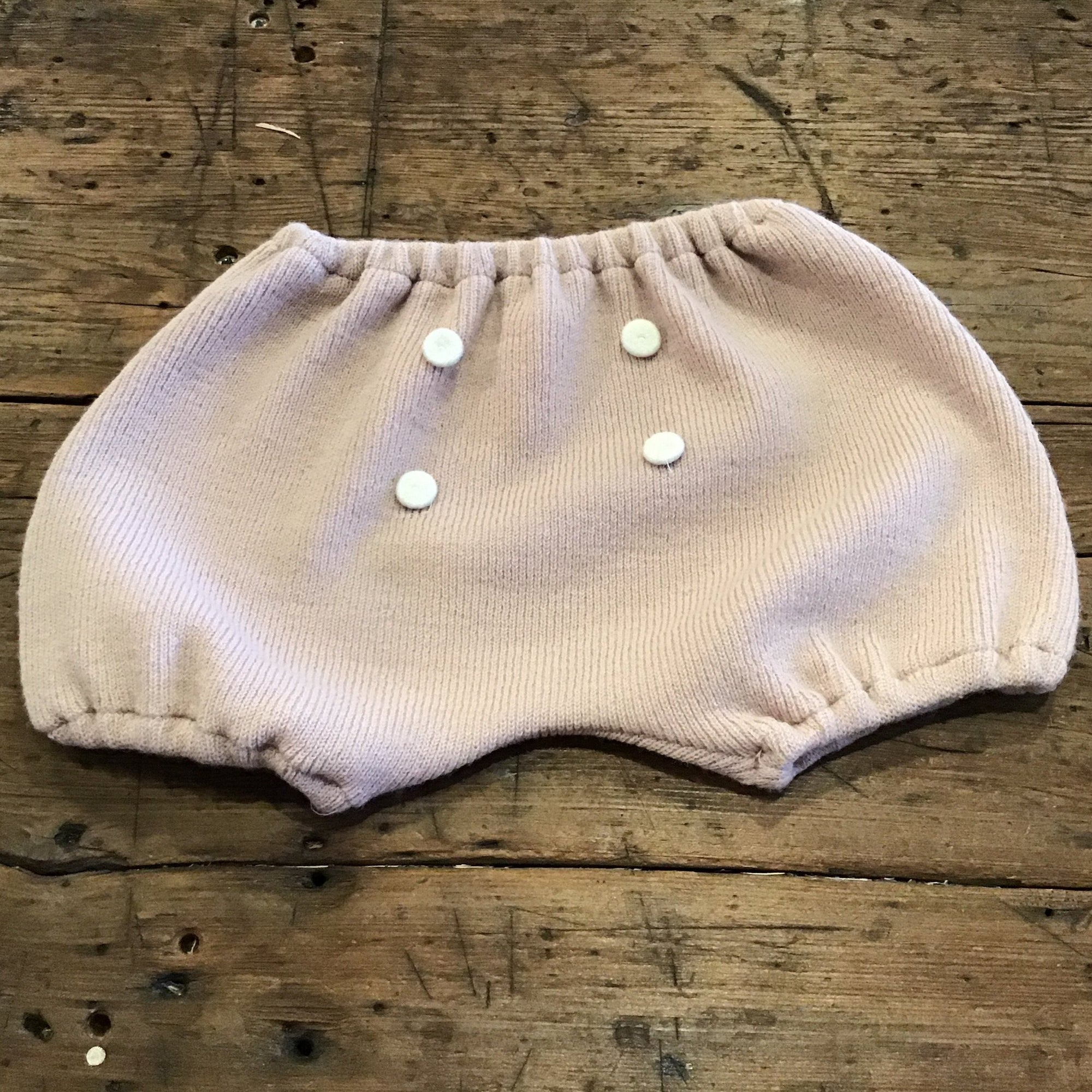 pink knit bloomers