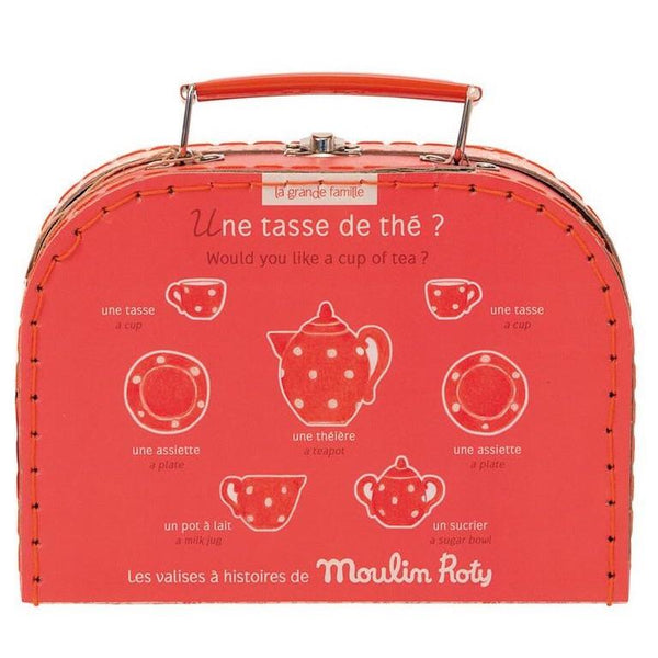 Red Ceramic Tea Set
