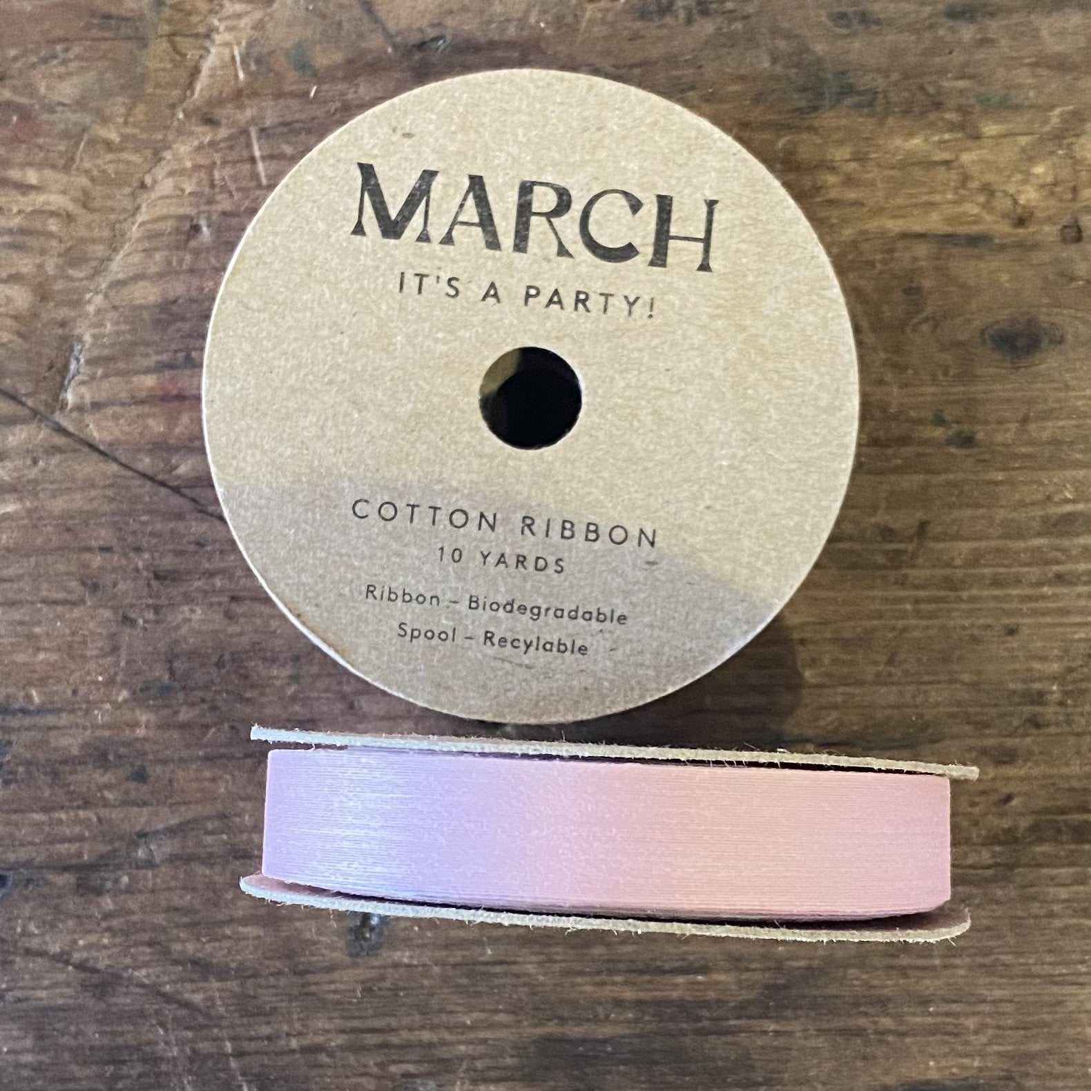 pink ribbon in packaging